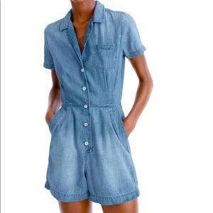JCrew chambray romper